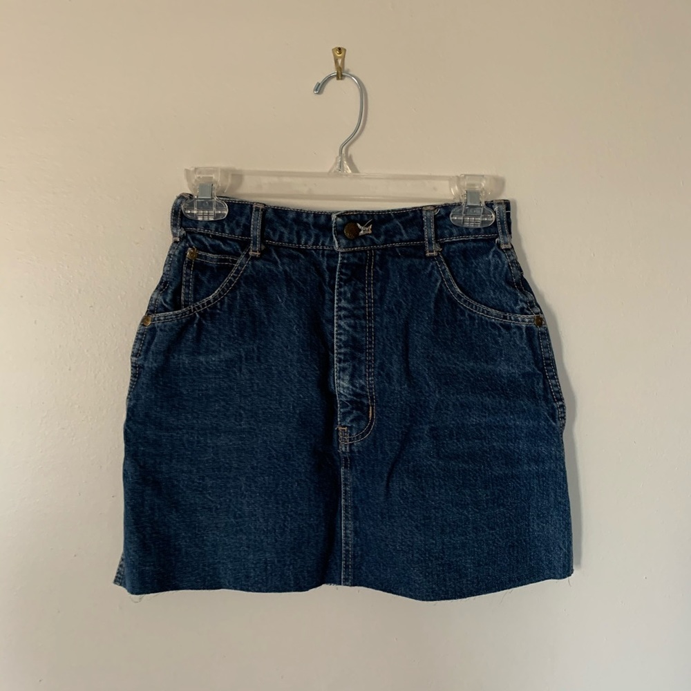 Vintage Anne Klein Denim Mini Skirt